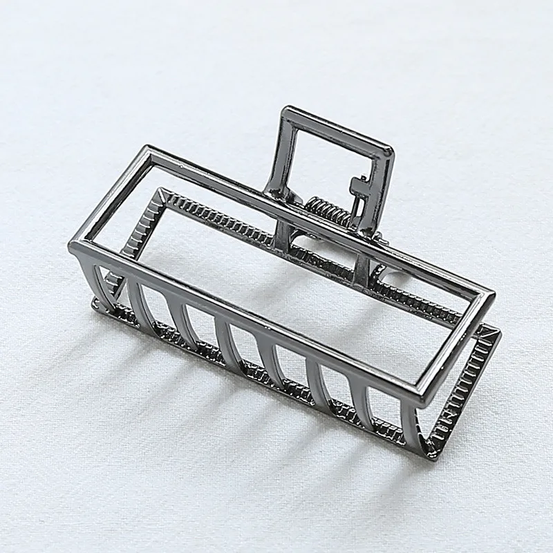 Геометрический зажим для волос в европейском стиле ретро простой дизайн полый