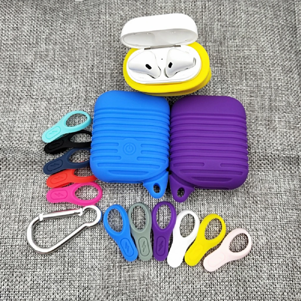 Мини Мягкий силиконовый чехол для Airpods ударопрочный Apple чехлы наушников