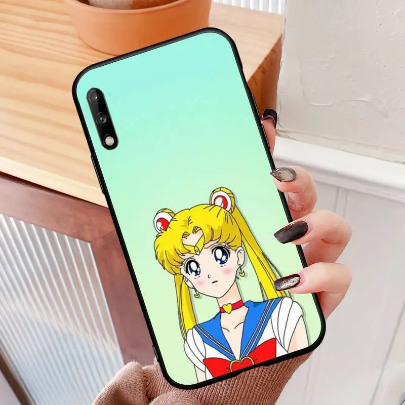 

Sailor Moon lovers Phone Case For Huawei Y5 6 7 9 Prime 2018 2019 Mate20 lite Pro Nova3E 3l Cover Fundas Coque