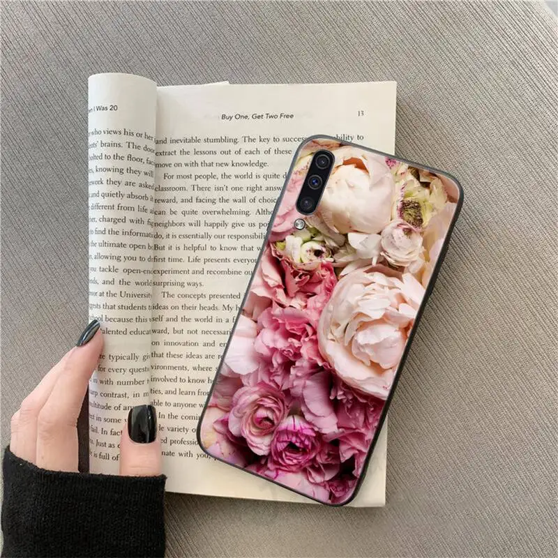 

Rose Peony beautiful cart Flower Phone Case For Samsung galaxy S 9 10 20 A 10 21 30 31 40 50 51 71 s note 20 j 4 2018 plus