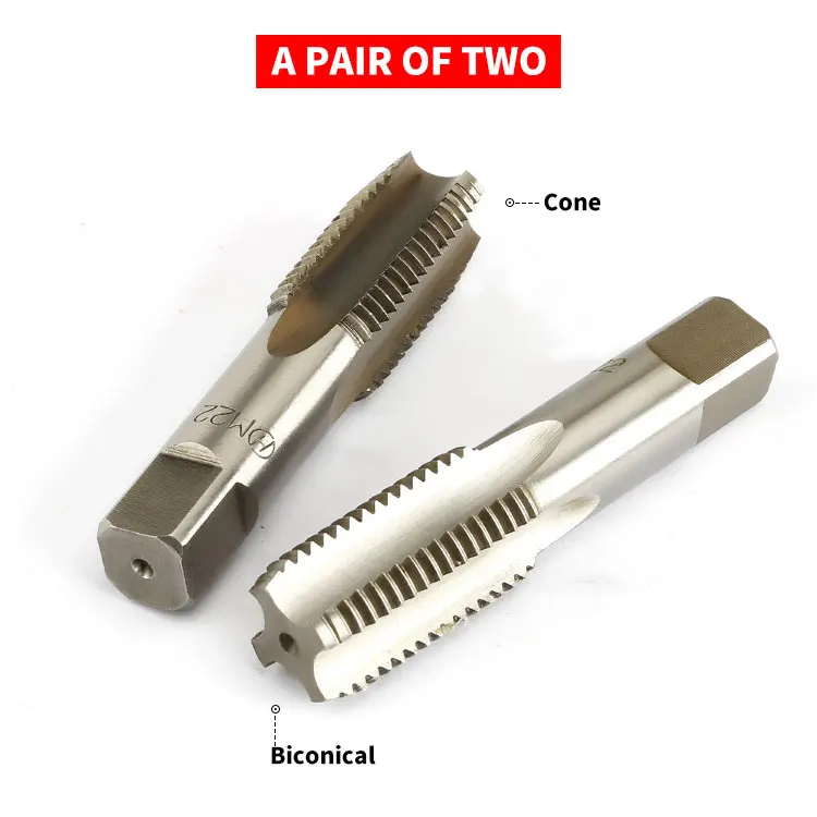2Pcs HSS Right Hand Tap Drill Set for Metric Screw Threads M2-M30 image 3