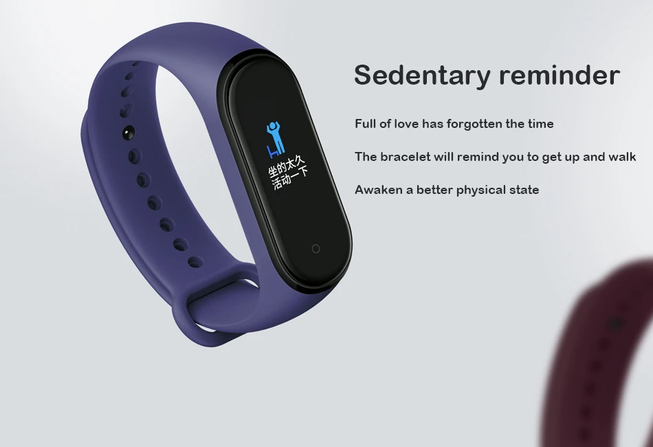 Глобальная версия, Xiaomi Mi, 4 смарт-браслет, AMOLED экран, Smartband, фитнес-браслет, Bluetooth, спортивный, водонепроницаемый