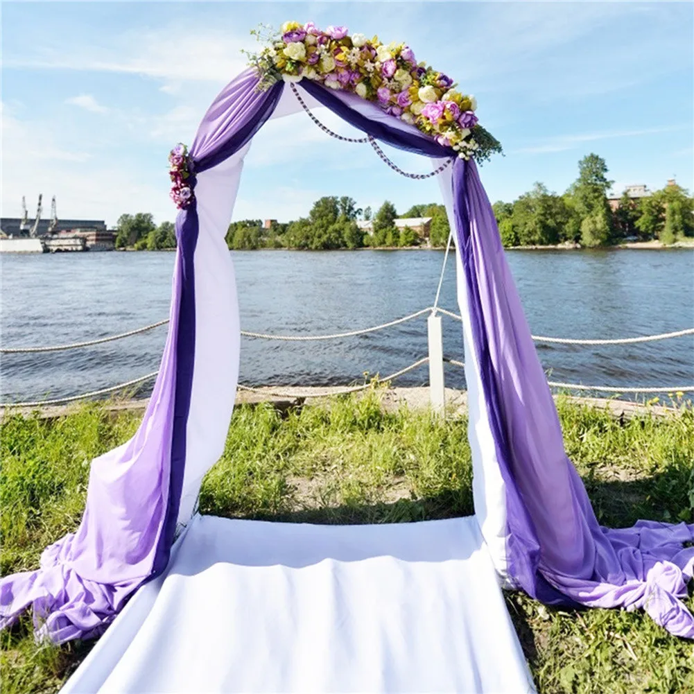 

Wedding Arch Drape Chiffon Fabric Draping Curtain Drapery Reception Birthday Party Cover Backdrop Bridal Living Room Home Decor