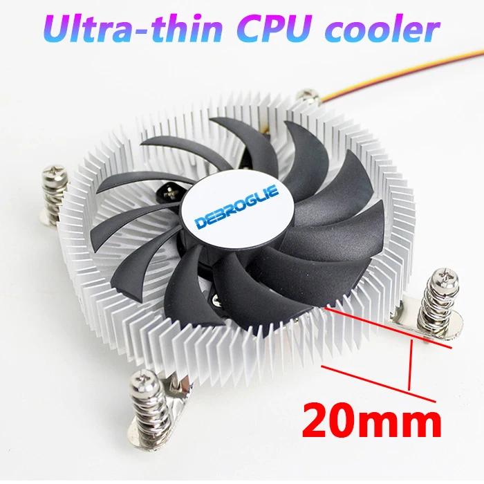 

ITX mini chassis 20M ultra-thin CPU radiator mute temperature control all-in-one machine HTPC host 1U chassis