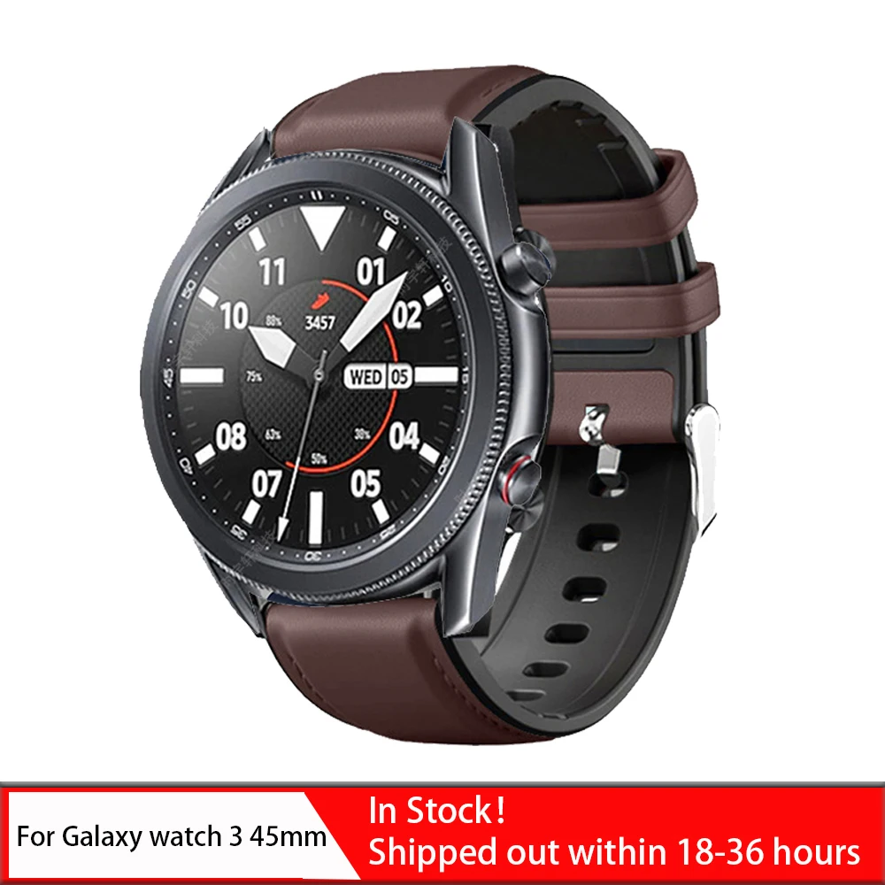 Ремешок силиконовый для Samsung galaxy watch 3 45 мм спортивный браслет наручных часов Watch 46