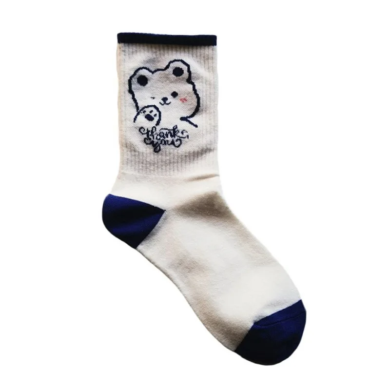 

Socks women's long tube South Korean Fashion College autumn winter Japanese department cute cartoon lovers men's and women's