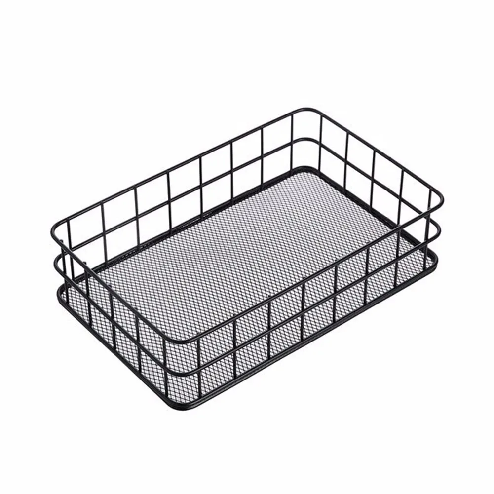

Storage Basket, Iron Storage Basket, Snack And Sundry Storage Box, Desktop Storage Device Multifunctional Box Suitable Most