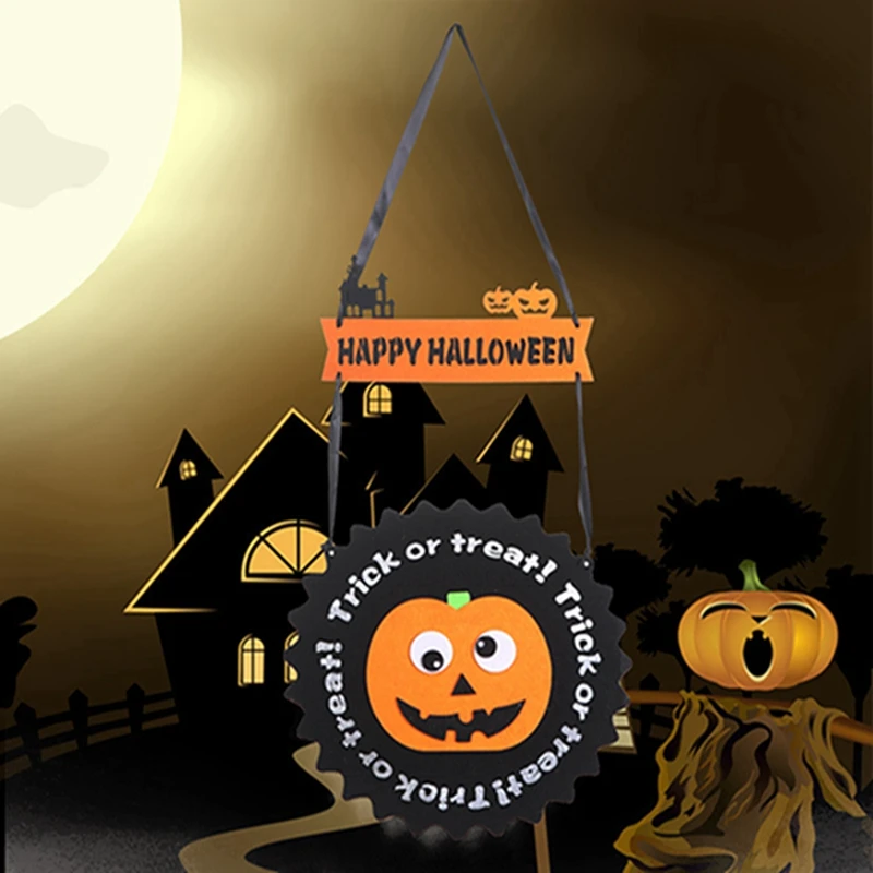 Фетровая ткань висящие в форме летучей мыши привидения тыквы подвесные