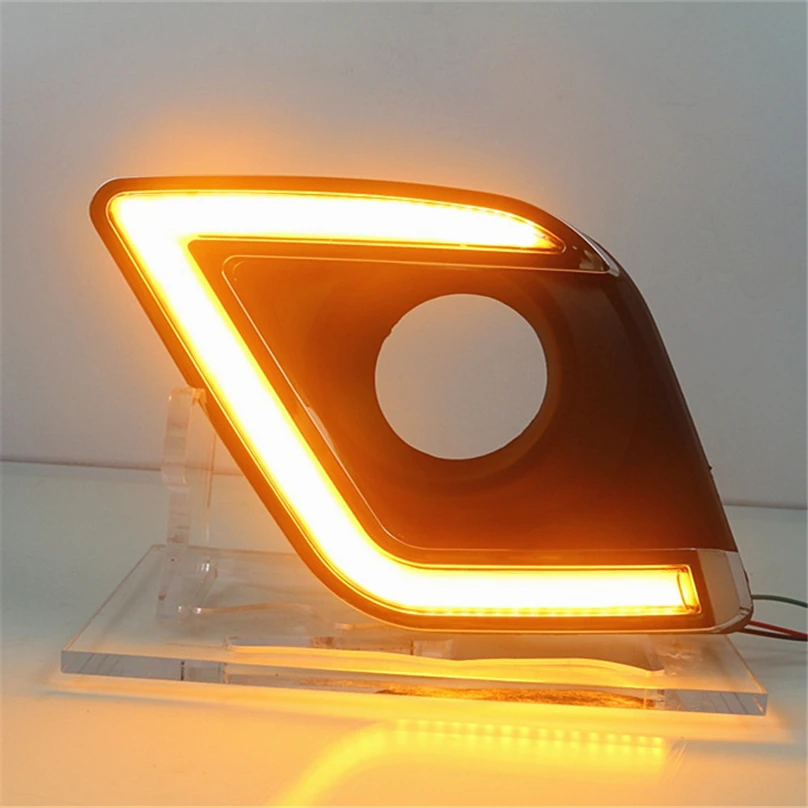 2 светодиодный т. Автомобильные светодиодные дневные ходовые огни для Toyota Hilux Revo