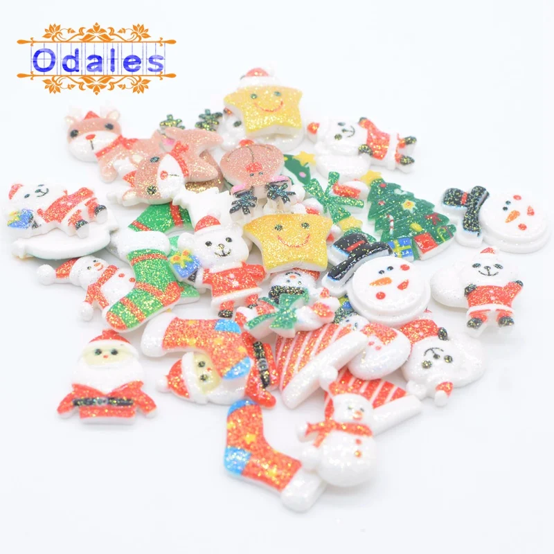 30 шт./лот новый милый снеговик блеск прорезиненный плоский мультфильм аппликация