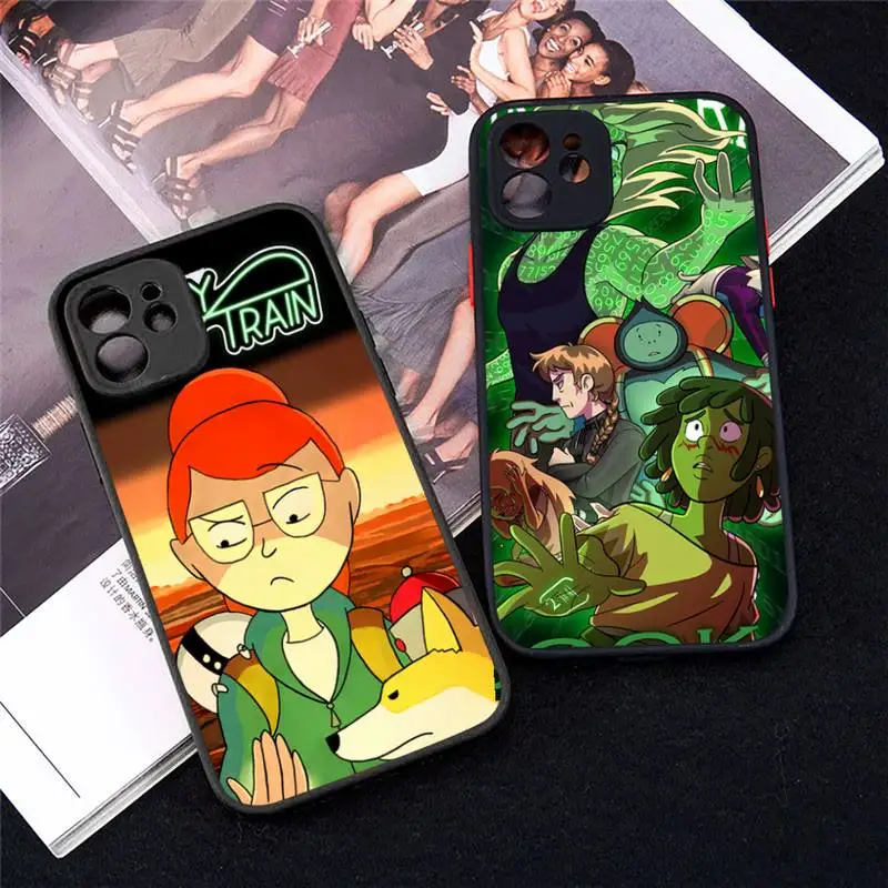 

Infinity Train cartoon Phone Case matte transparent For iphone 7 8 11 12 plus mini x xs xr pro max cover