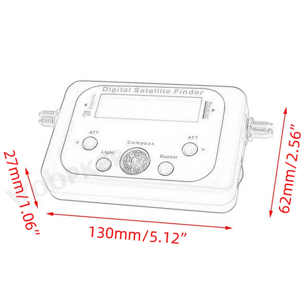 Портативный цифровой приемник Satlink спутниковый искатель ТВ сигнала декодер Satfinder
