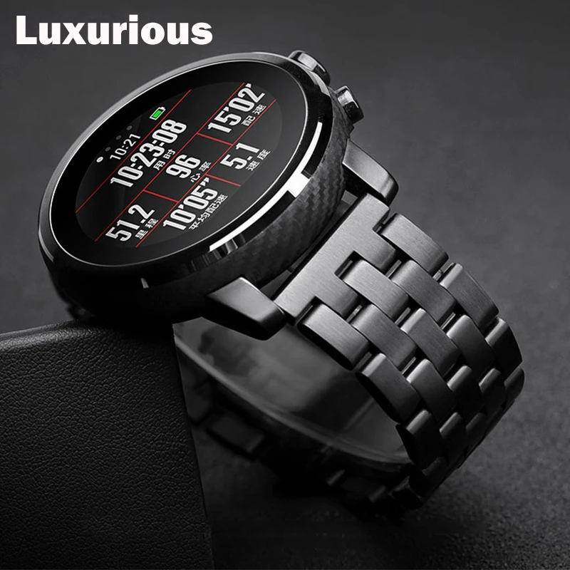 Ремешок из нержавеющей стали для Samsung Galaxy 3 Watch 46 мм S3 active 2 металлический браслет 20