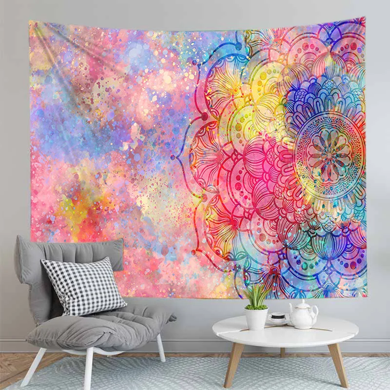 3D HD индийский гобелен оригинального Украшения в спальню покрывало &quotмандала&quot