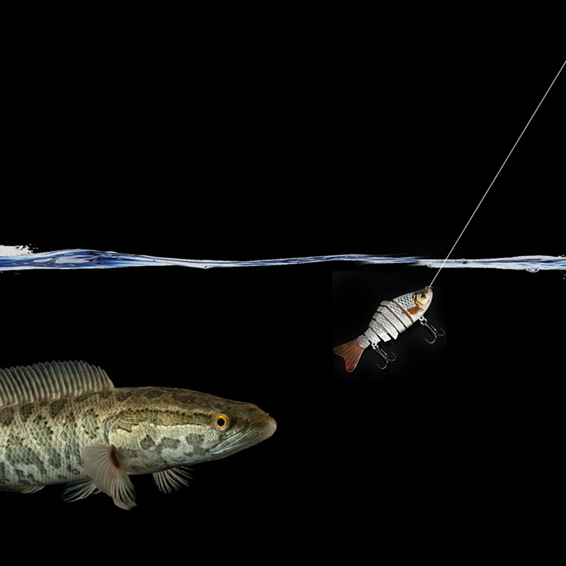 10cm / 4 &quot15.5g Bionic realistic Hard Multi-segments bait for sun-fish Bass Walleye Yellow Perch Pike Roach Trout Muskie Swimba | Спорт и