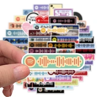 68 pcs musical note sticker cartoon waterproof pvc for graffiti divination refrigerator motorcycle skateboard classic toy