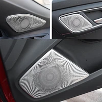 for mg6 mg 6 2020 2021 car covers speaker sound ring trim cover stainless steel accessories decoration interior parts moulding