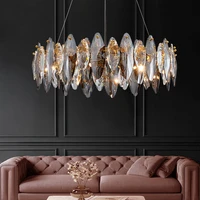 modern luxury living room led lighting chandelier nordic minimalist indoor dining room crystal chandelier decoration loft