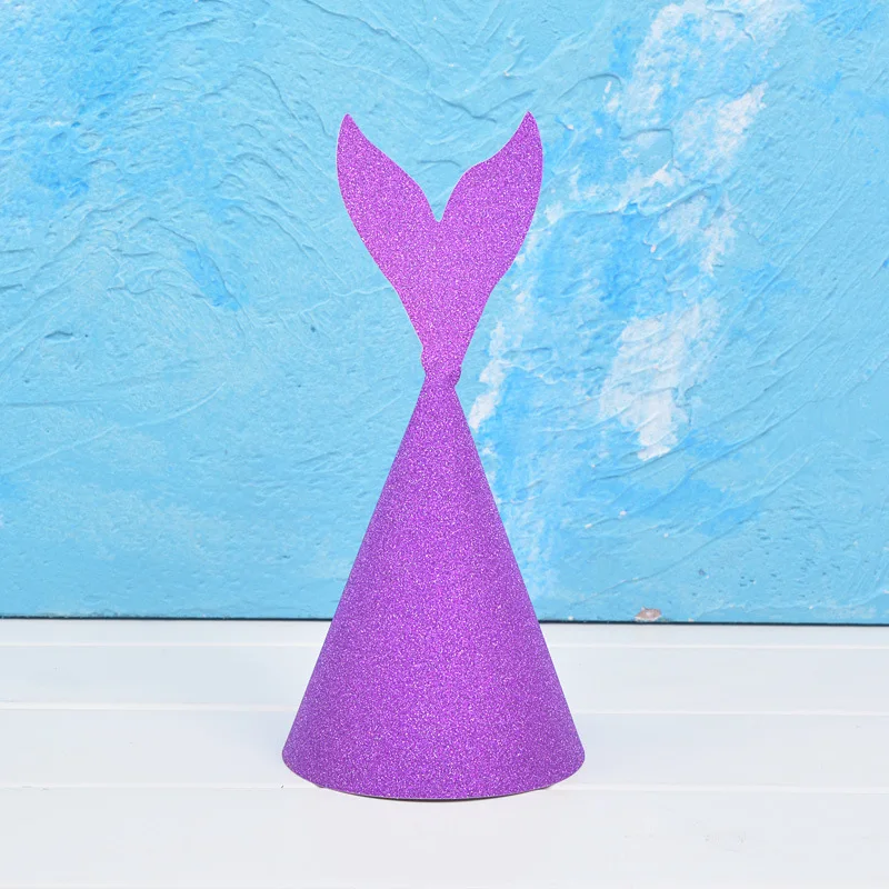 10 шт. блестящий хвост русалки шляпы ручной работы для вечерние корона на день