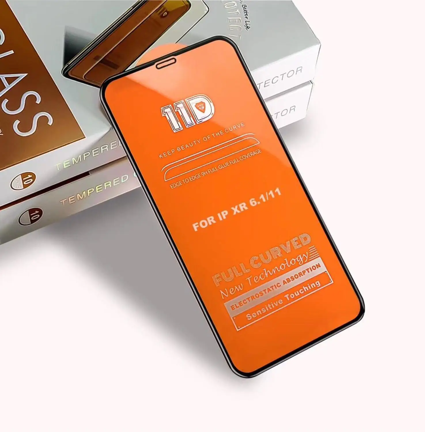 Защитное стекло закаленное 11D для iPhone 11 pro Max X XS XR 8 7 plus 6s 6 | Мобильные телефоны и