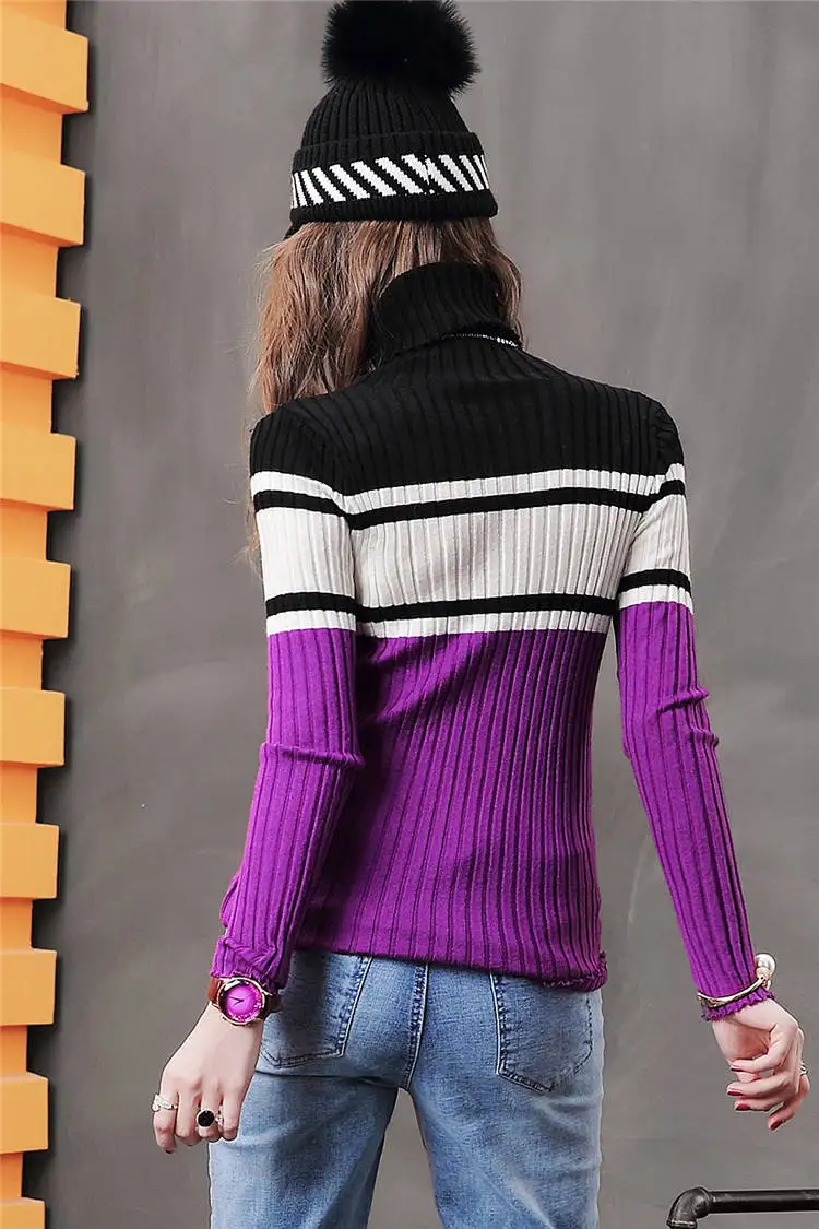 Водолазка с длинным рукавом NS856 осенняя/зимняя повседневная трикотажная одежда