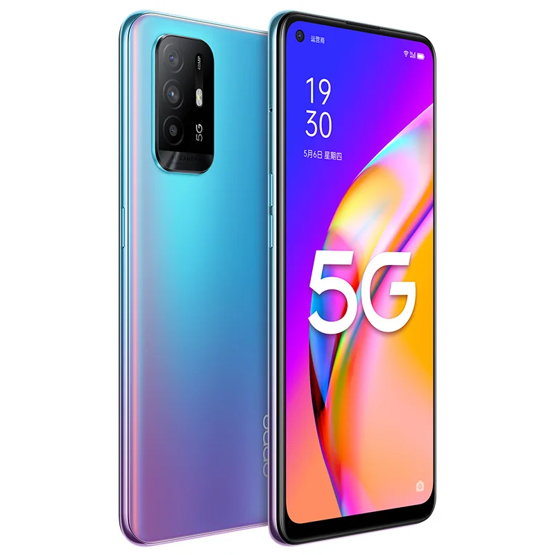 Оригинальный Oppo A95 5G мобильный телефон Dimensity 800U Android 11 0 6 43 &quotAMOLED 60 Гц 8 Гб