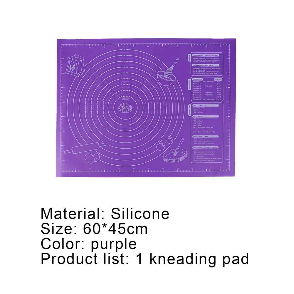 

New Style Professional Dough Mat Scale Ring Design Static Absorption Silicone Kitchen Rolling Dough Pad for Pastries Bakeware