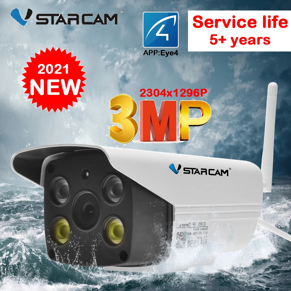 Vstarcam Новая Wi Fi IP камера HD 3MP Водонепроницаемая наружная полноцветная