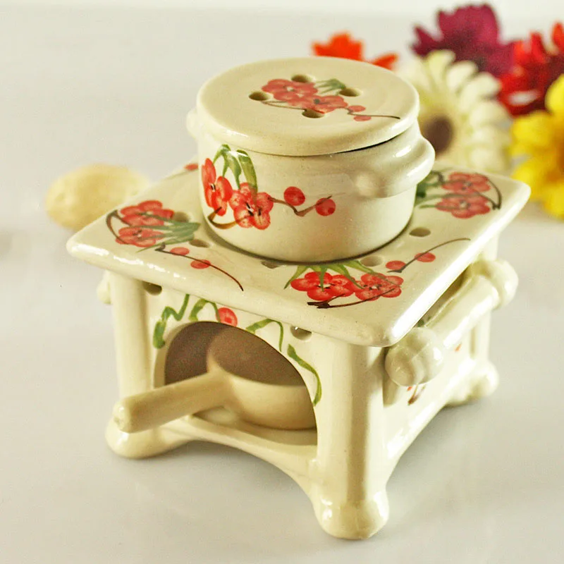 Большая Керамическая масляная горелка для ароматерапии лампы ароматическая