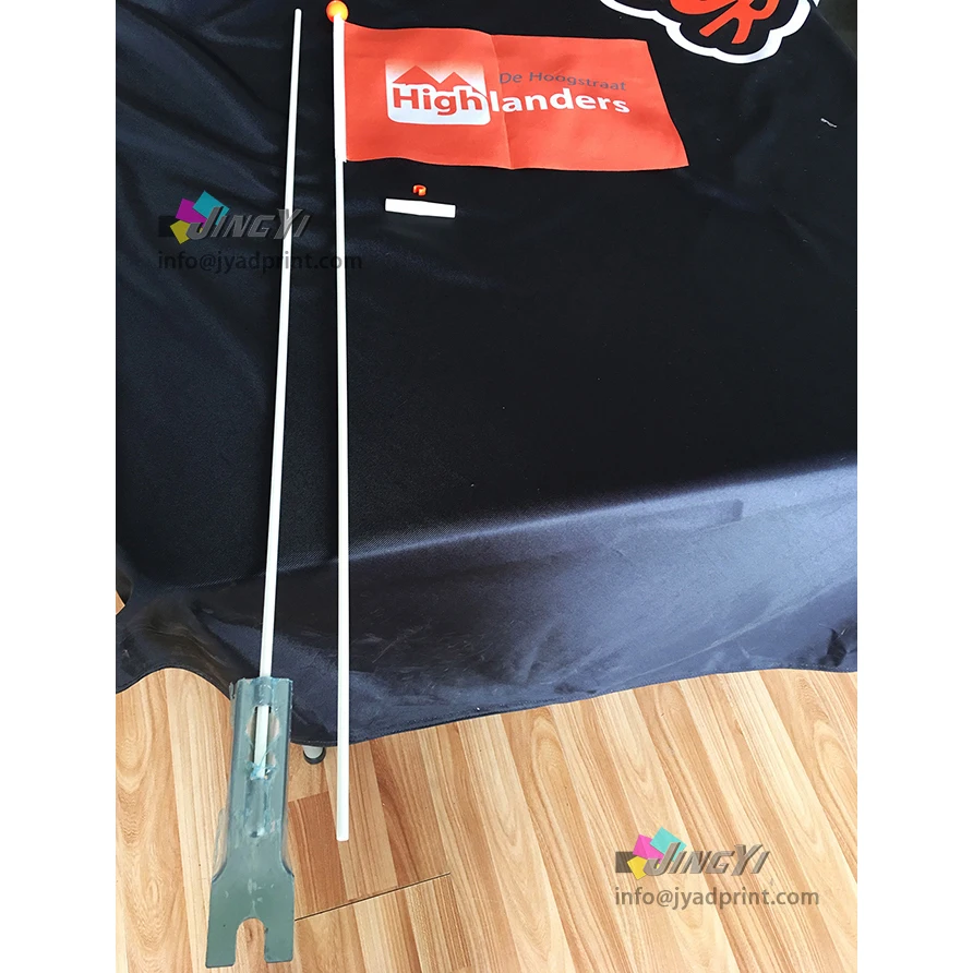 Оптовая продажа дешевый рекламный Оранжевый Флаг для велосипеда полноцветный