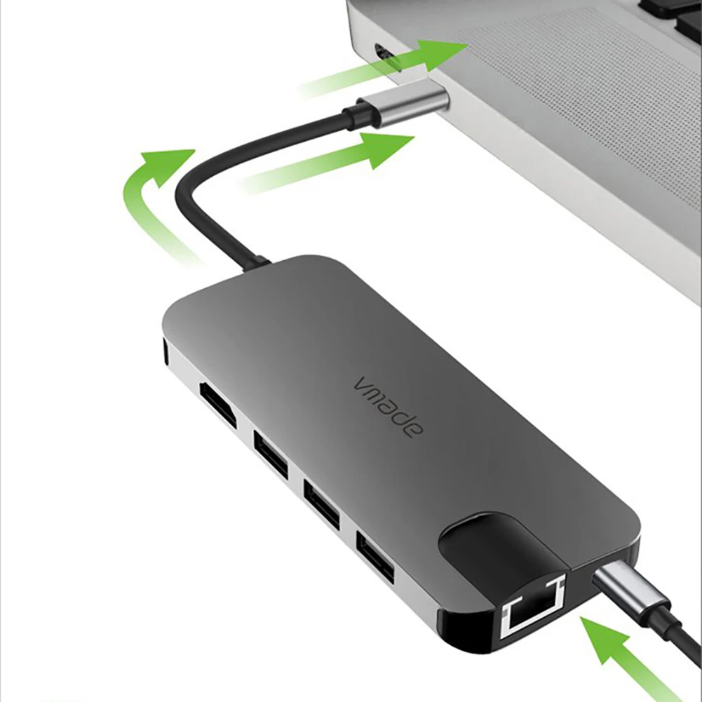 vmade cb012a тип c док станция usb c концентр