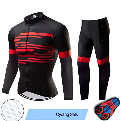 Cycling Set Phtxolue Pro одежда для велоспорта велосипедные Джерси Униформа осень для мужчин Велоспорт Джерси Набор дорожный велосипед майки костюм для езды на горном велосипеде - Цвет: Cycling Set