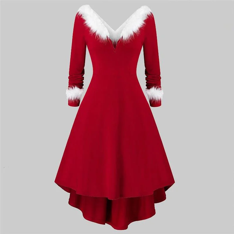 Женское рождественское платье, недорогая одежда большого размера, стильная уличная одежда, темпераментные платья для девочек, Клубные праз...