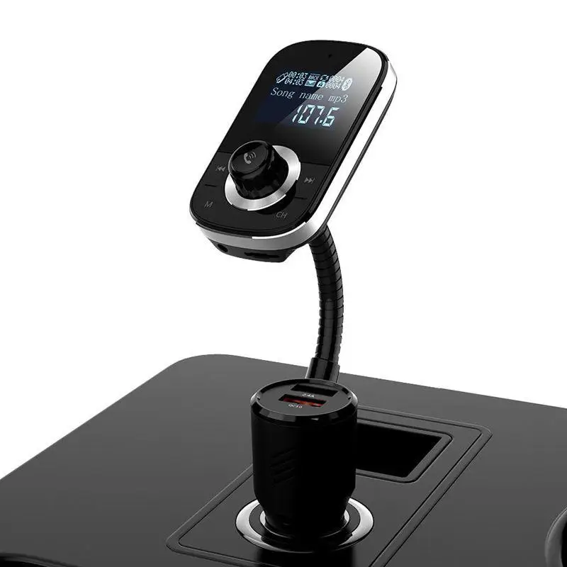 Fm-передатчик QC3.0 быстрое двойное зарядное устройство USB TF карта AUX Mp3 плеер