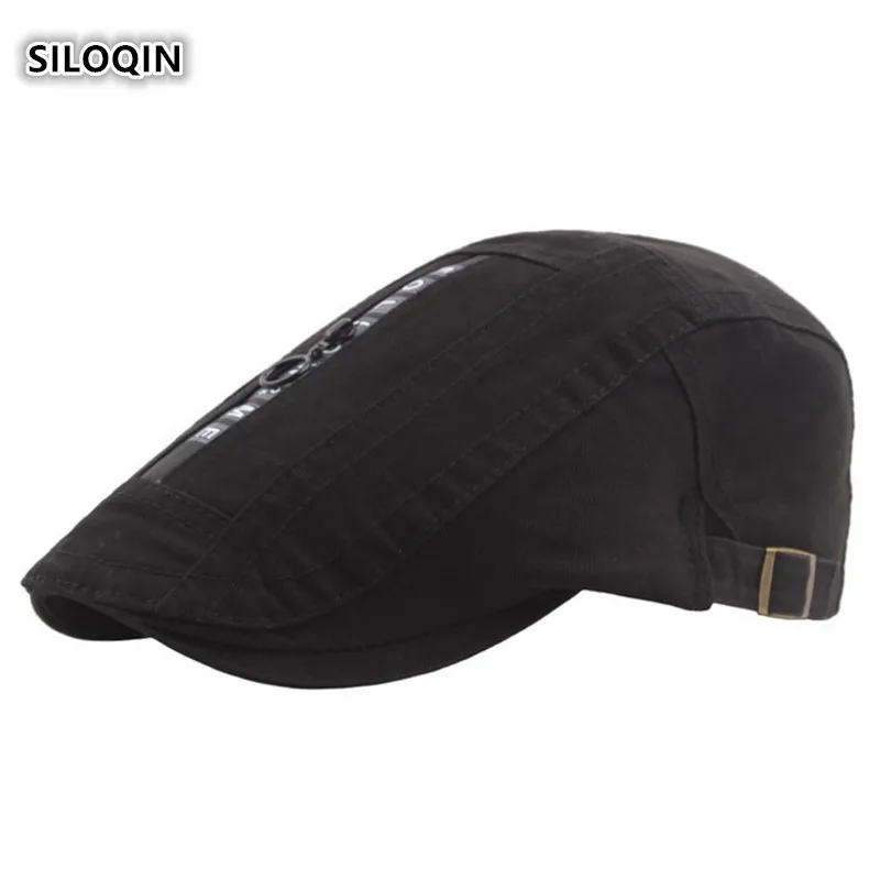 SILOQIN весенне-осенние трендовые мужские женские хлопковые береты Снэпбэк