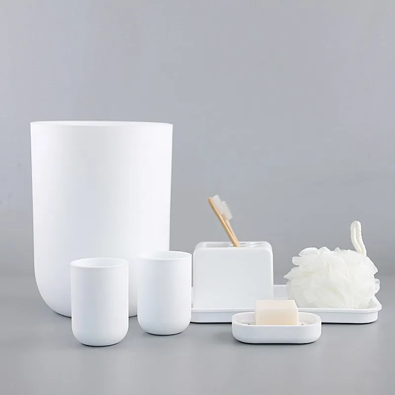 Набор из 7 пластиковых аксессуаров для ванной комнаты | Дом и сад