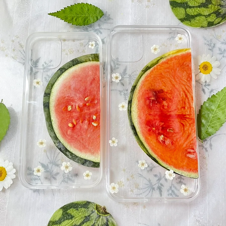 

5pcs Half-round Dried Pressed Watermelon Fruit Slice Plant Herbarium For Exopy Jewelry Photo Frame Phone Case Bookmark Craft DIY