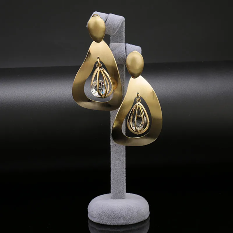 

Nice Fashion Jewelry 2018brand Long Drop Dangle Earrings for Women Copper High Quality Fashion Brazilian for Party Wedding