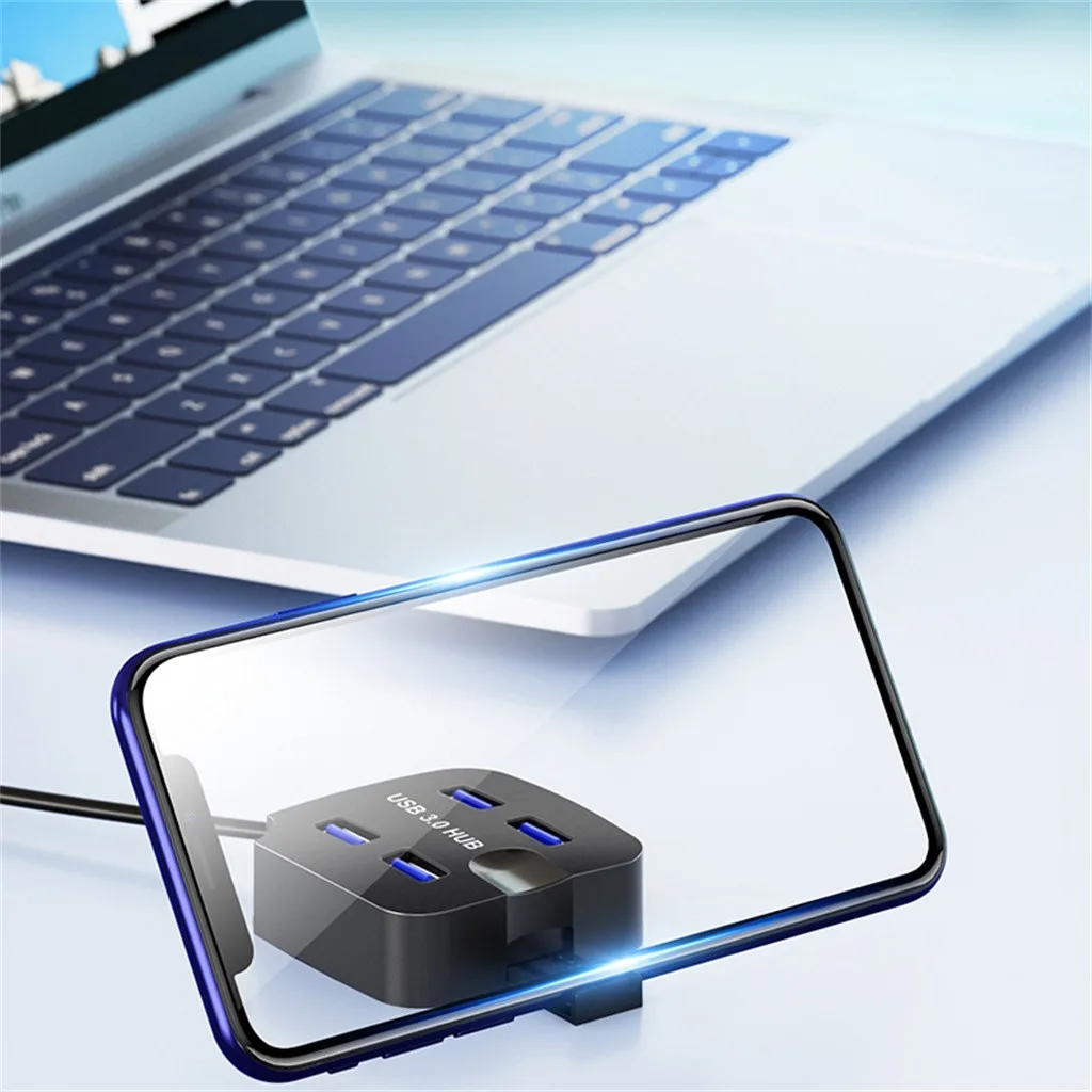 4 вспомогательное устройство для USB 2,0/3,0 USB сплиттер адаптер USB 2,0/3,0 для портативных ПК
