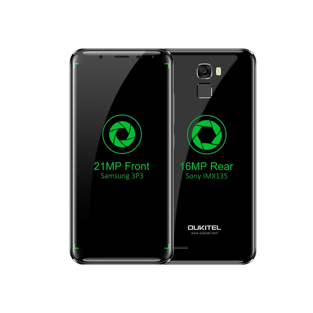 OUKITEL K5000 5,7 дюймовый мобильный телефон 4G-LTE 4 Гб ОЗУ 64 Гб ПЗУ Android 7,0 Octacore 21 м 16 МП 5000 мАч смартфон с отпечатком пальца