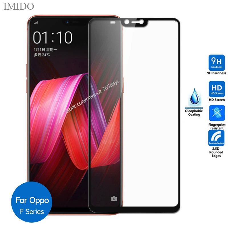 Закаленное стекло с полным покрытием для Oppo F11 Pro F9 F7 Youth F5 F1S RX17 Neo Защитное экрана