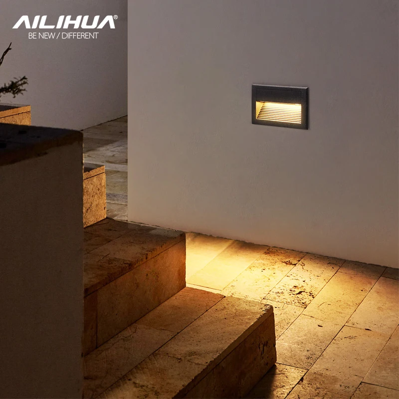 LED outdoor waterproof embedded CORNER LAMP indoor and outdoor decorative strip lamp stair step lamp wall lamp