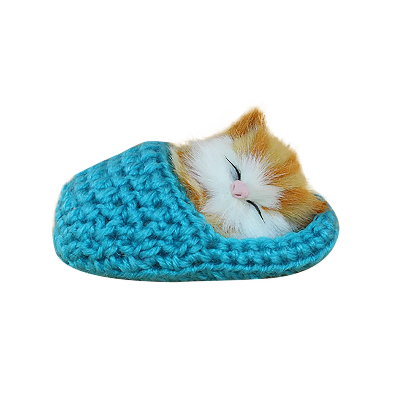 Realistic Sleeping Cat Plush Toy Cute Mini Furry With Sound Creative Cartoon Animal Doll Simulation Kitten Stuffed | Игрушки и хобби
