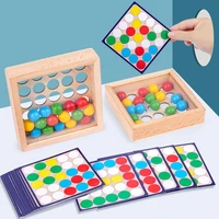 1set wooden color matching game toy interactive toy montessori educational baby toddler sensory early educational toy
