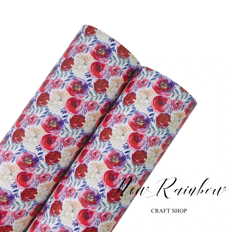 Новинка Радуга 30 х2 2 см/A4 осень-зима темно-бордовый цветочный пакет фуакс кожа для