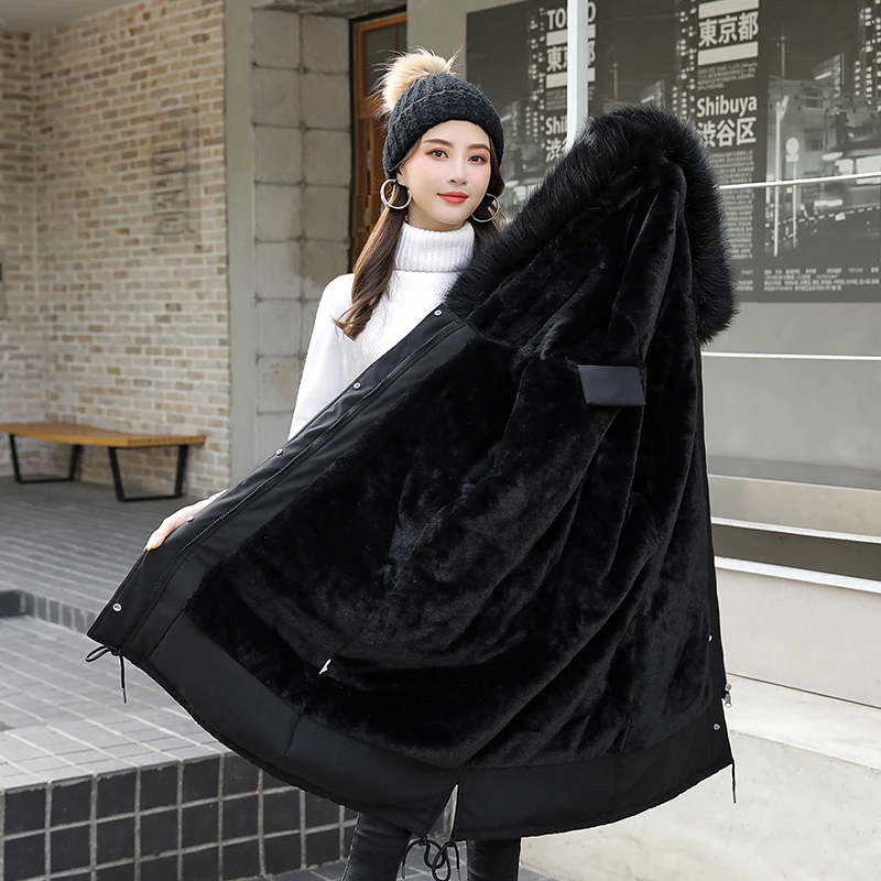 Модная теплая парка с хлопковой подкладкой и капюшоном пальто новинка 2020 зимняя