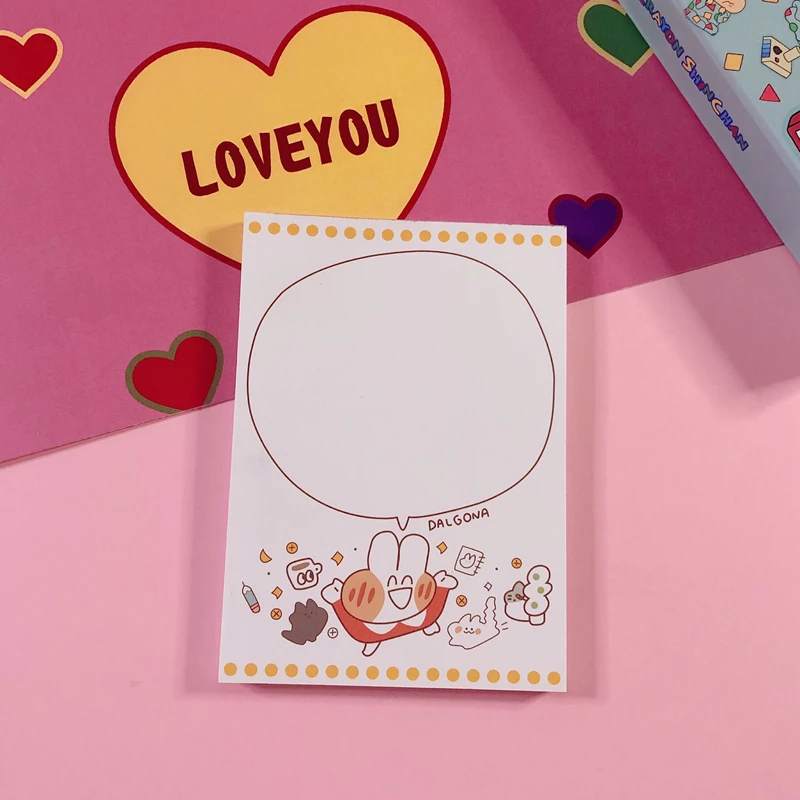 80 листов в упаковке большой блокнот для записей с милыми кроликами корейском INS