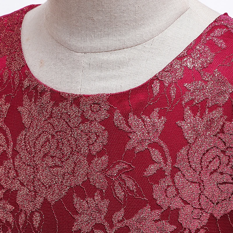 

Flower Girls Dresses Illusion Sleeveless Crystal Embroidery Floor-Length O-Neck Tulle Lace Luxury Kids Party Princess Gown F417