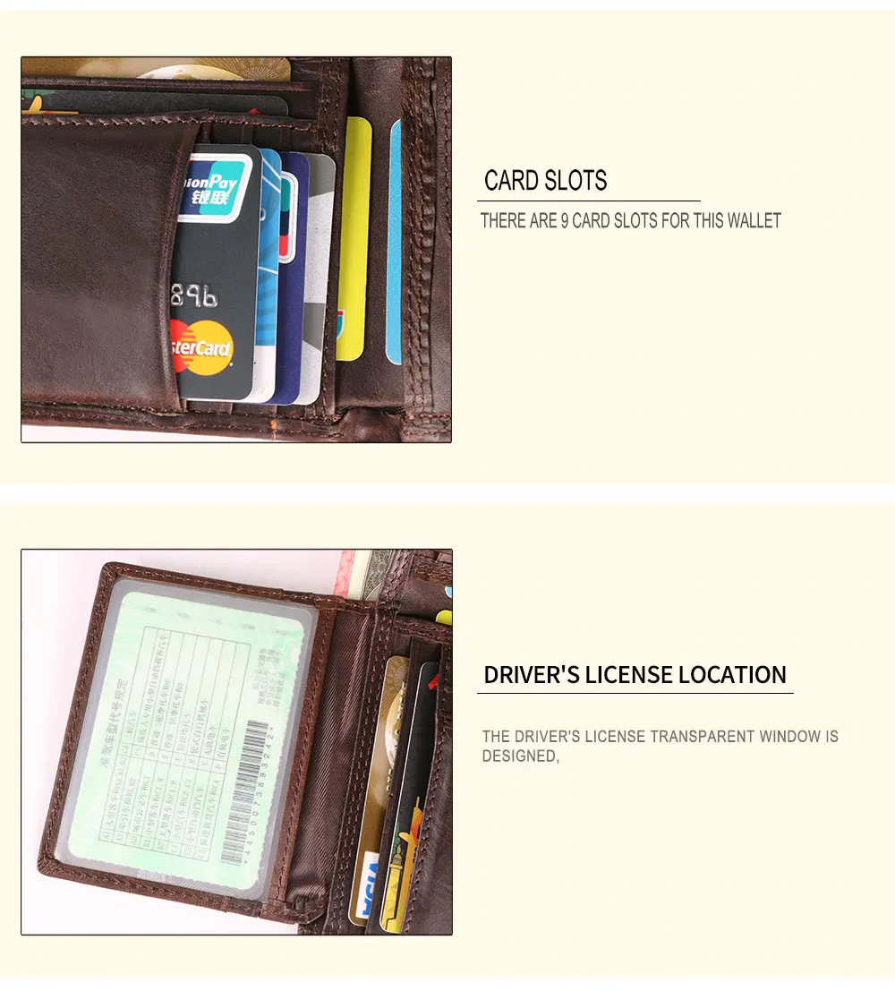 GENODERN, новинка, Rfid, двойные мужские кошельки, бизнес, мужской кошелек с отделением для монет, Portomonee, держатель для карт, фото, держатель, короткий кошелек