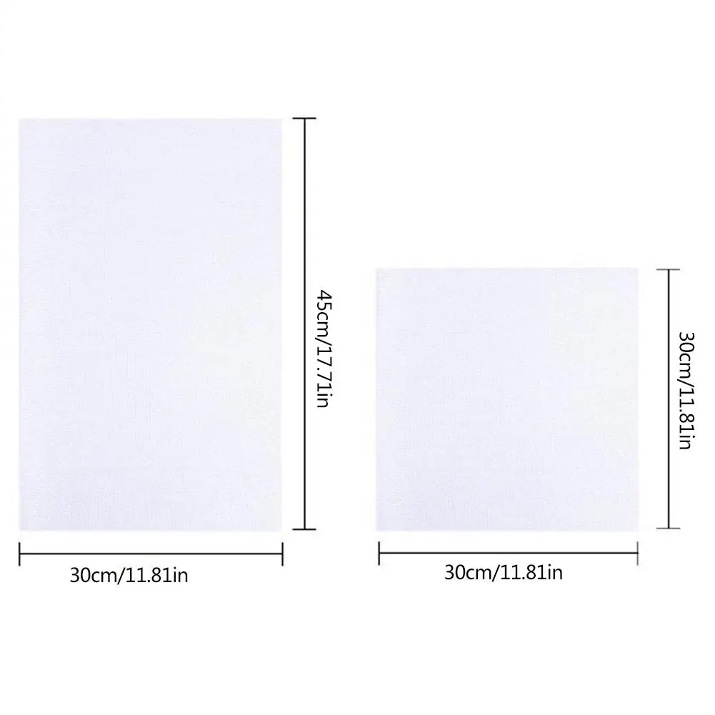 

6PCS 14 Count Cross Stitch Fabric Cotton Handmade White Cloth Classic Pure Cotton Natural Cloth For Embroidery Supplies